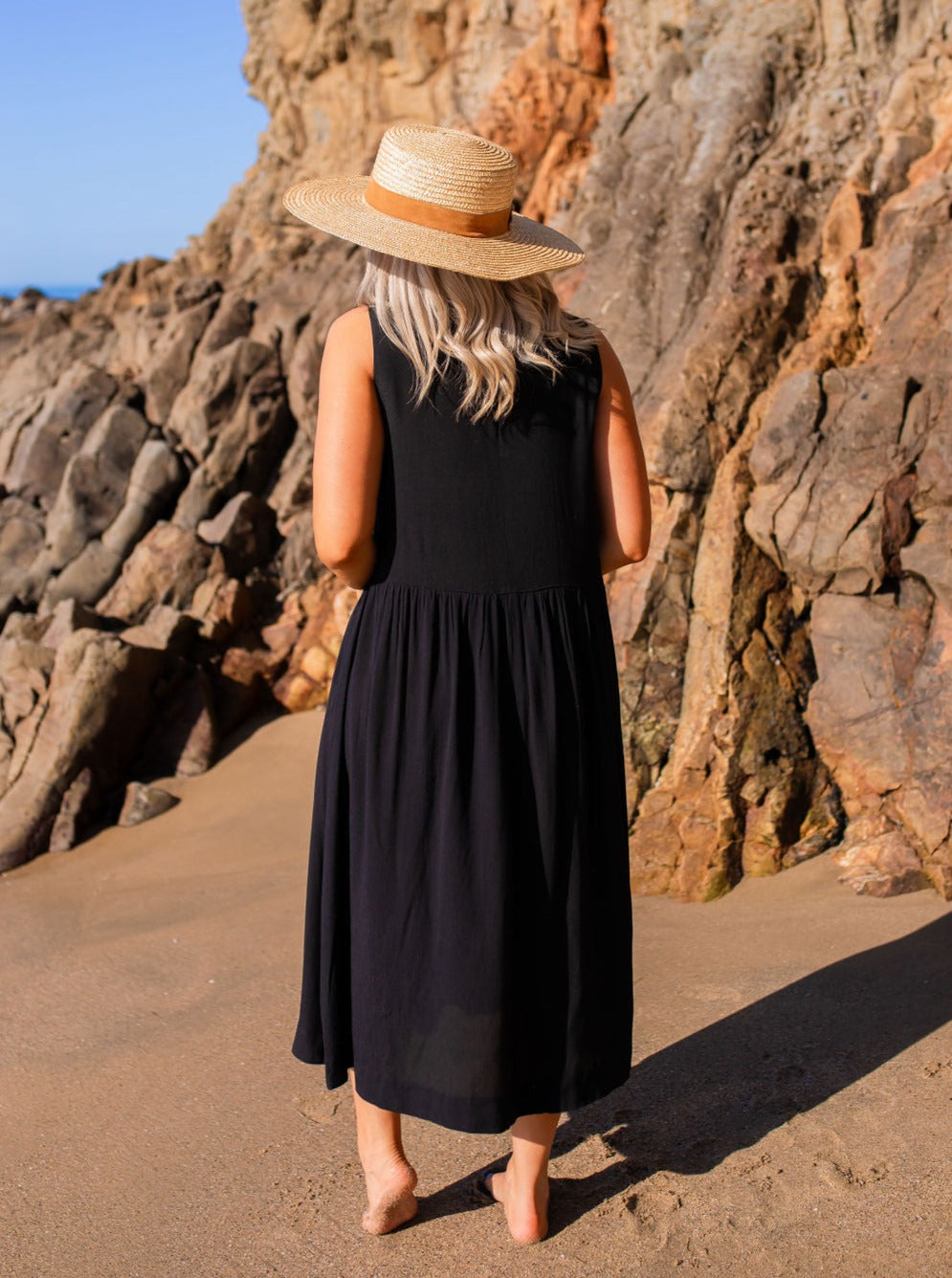 knee length dresses for ladies Yvette Midi Dress – Offbeat Native