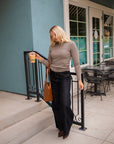 Kenny Striped Mock Neck