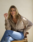 City Streets Oversized Button Down