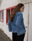Long Sleeve Oversized Denim Top