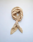 Classic Printed Natural Raw Silk Bandana