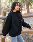 Zia Oversized Terry Crewneck