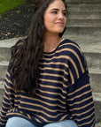 Molly Striped Textured Sweater