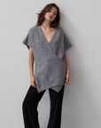 Genevieve Cross Over Sweater