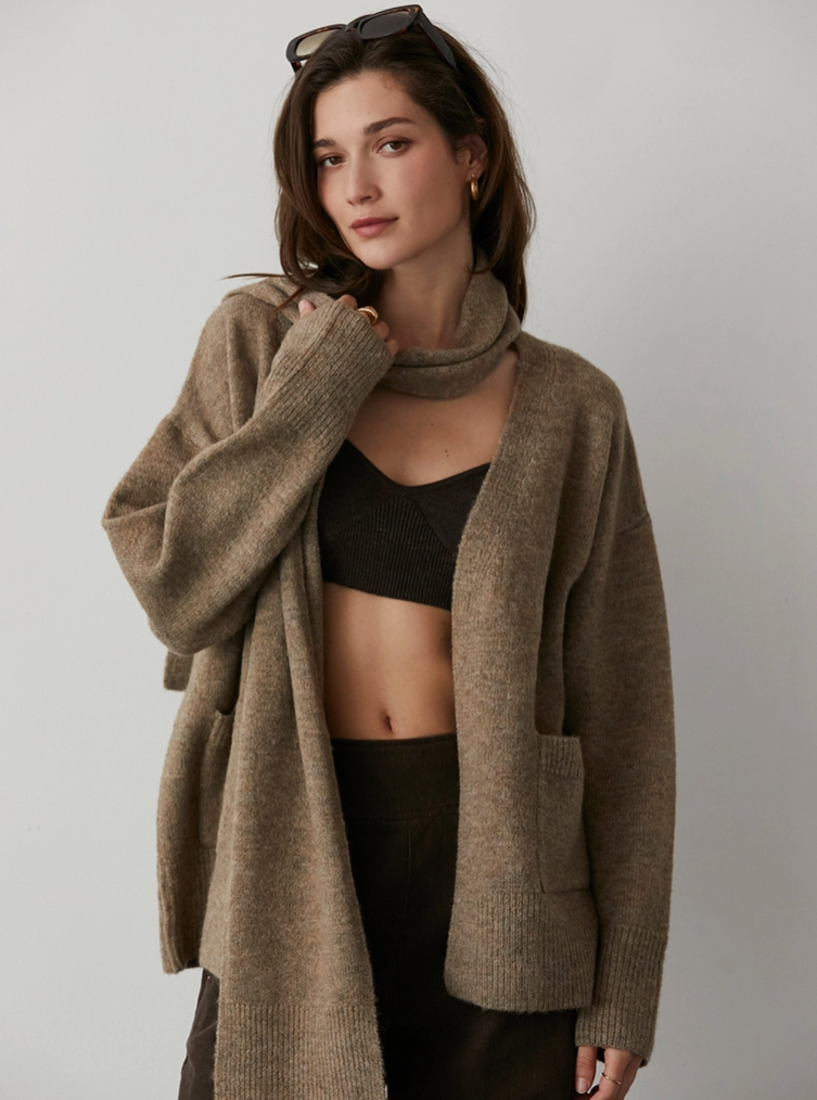 City Walk Scarf Cardigan – Offbeat Native - Main Image