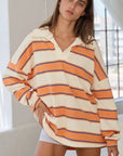 Bailey Striped Polo Sweater