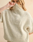 Silas Half Zip Short Sleeve Sweater