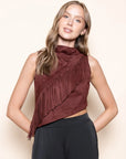 Jolene Diagonal Fringe Top