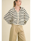 Lena Striped Cardigan