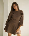 Wren Balloon Sleeve Sweater Dress